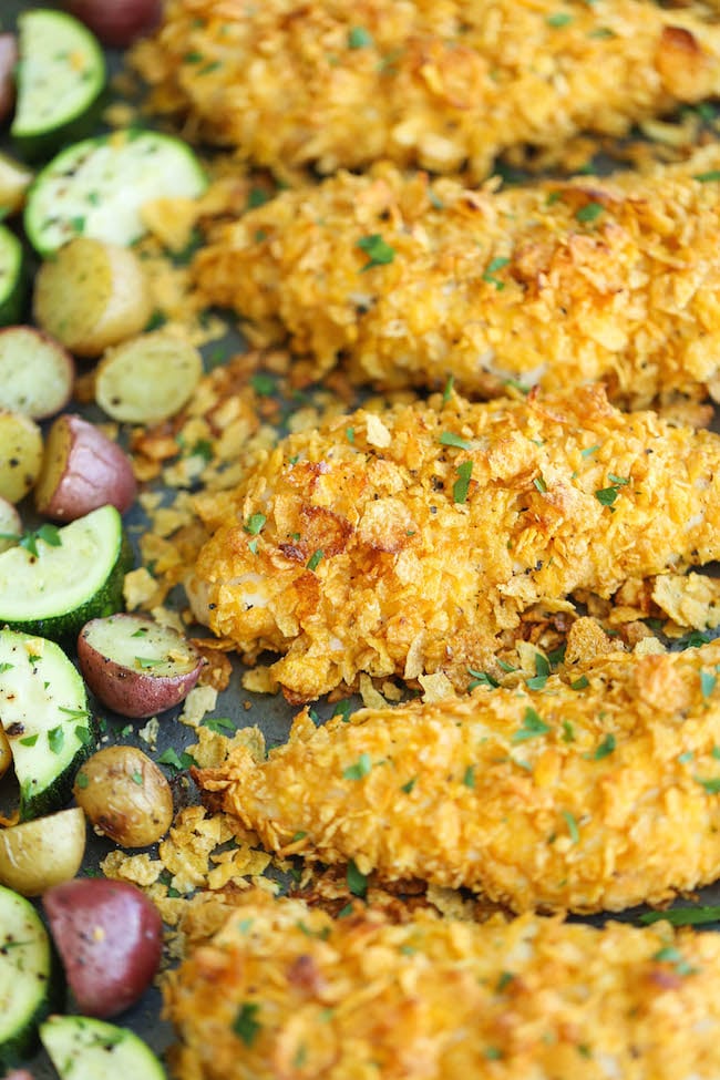 Baked Ranch Chicken Tenders and Veggies