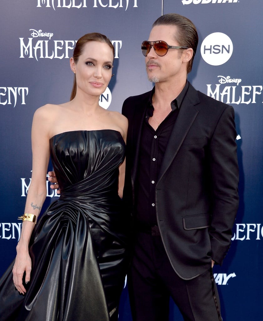 Angelina Jolie and Brad Pitt at the Maleficent LA Premiere