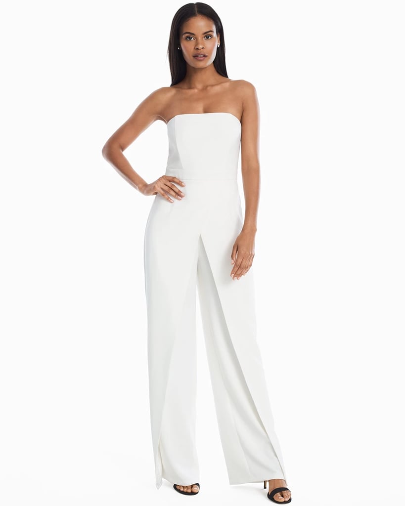 White House Black Market Convertible Strapless Split-Leg Jumpsuit ...