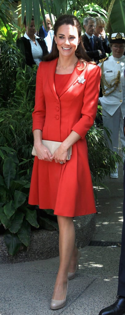 Amal Clooney Wearing Red Dolce & Gabbana Dress