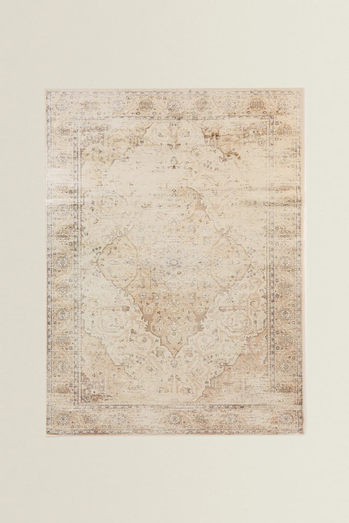 A Neutral Rug: Zara Vintage-Effect Rug