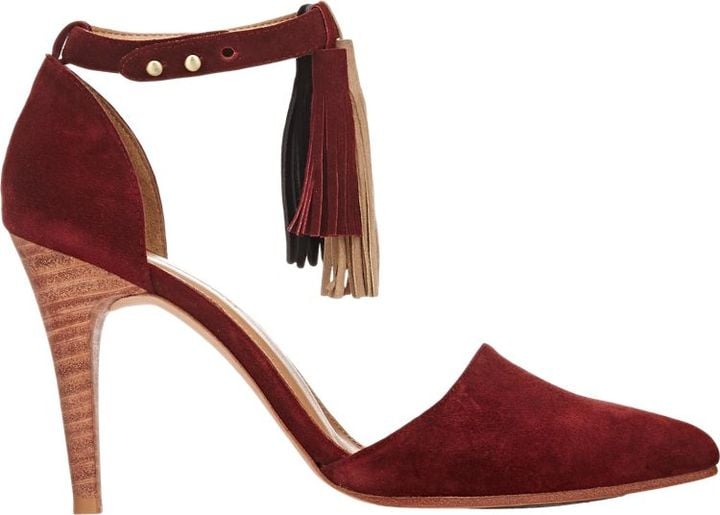 Ulla Johnson Tassel Ankle-Strap Pumps ($475)