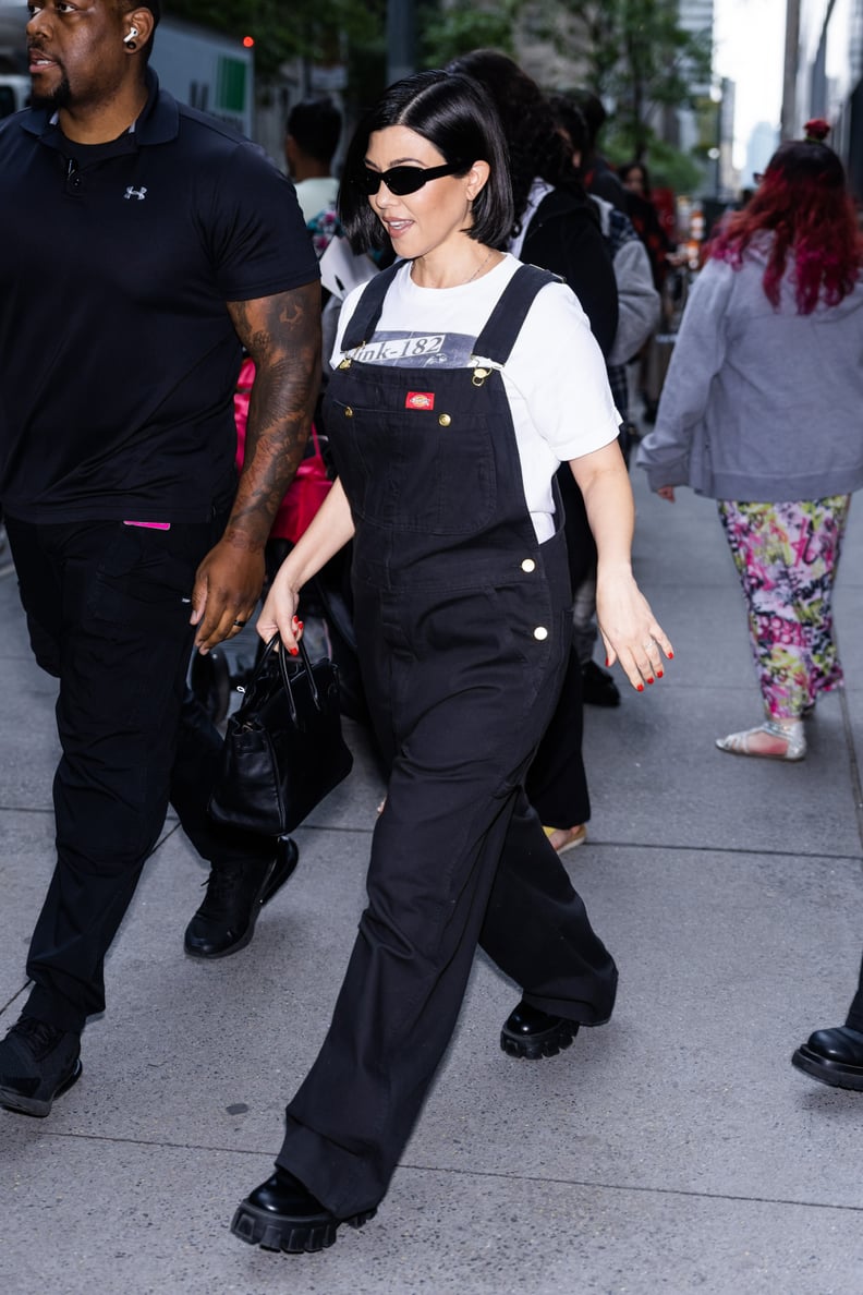 How to Style Overalls Like Kourtney Kardashian