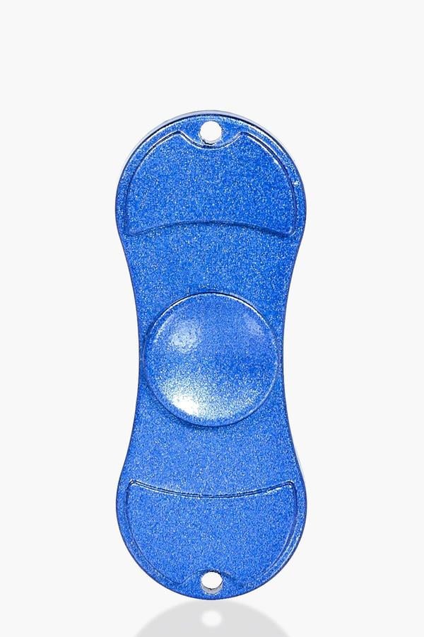 Boohoo Metallic Blue Heavyweight Fidget Spinner