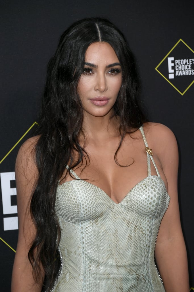 Kim Kardashian in Versace at the 2019 People's Choice Awards