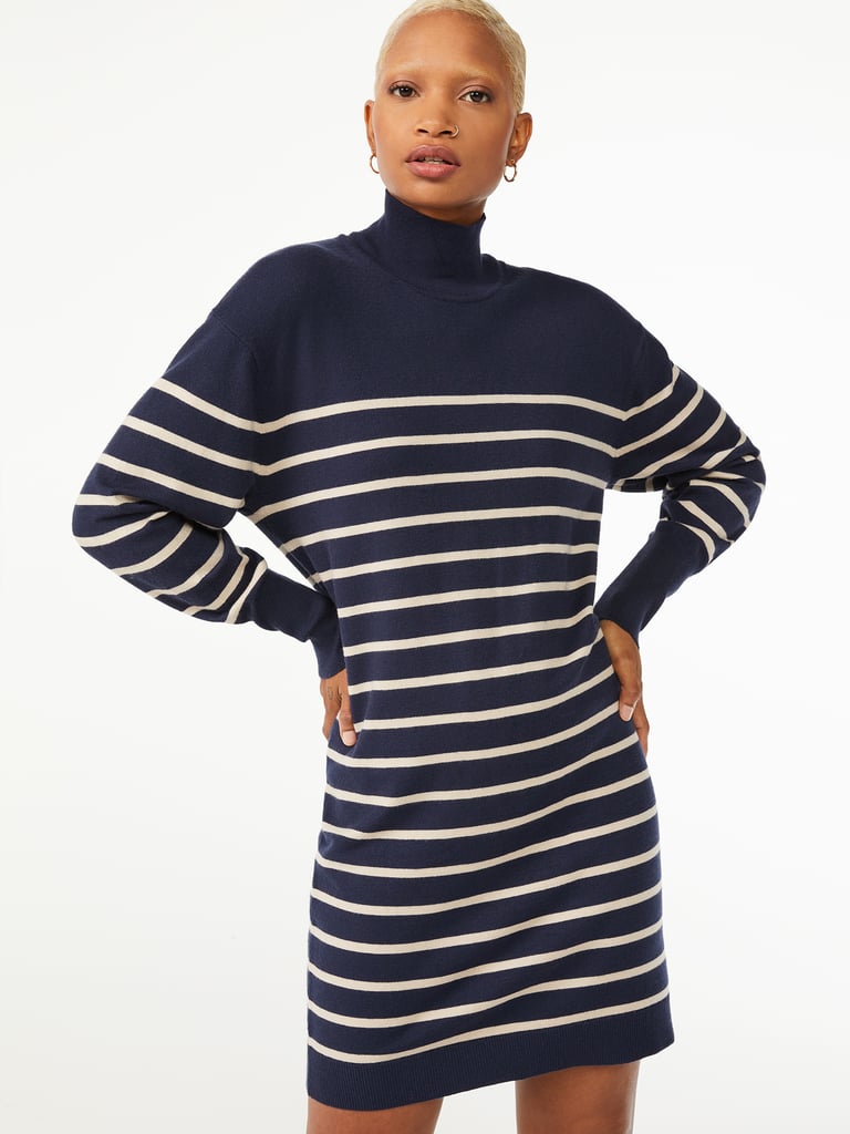Turtleneck Sweater Dress 