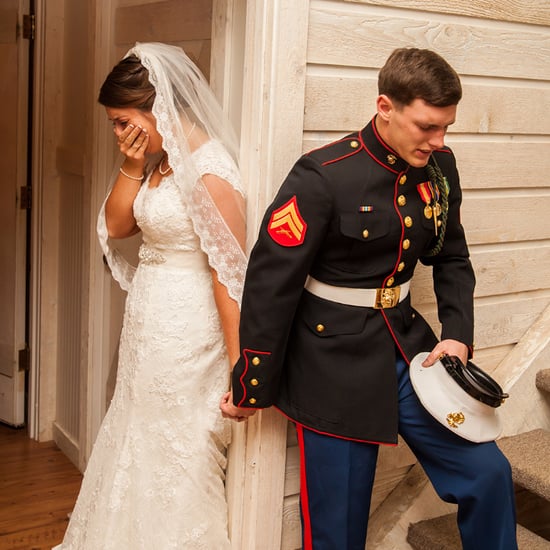 Marine Praying With Wife Viral Photo