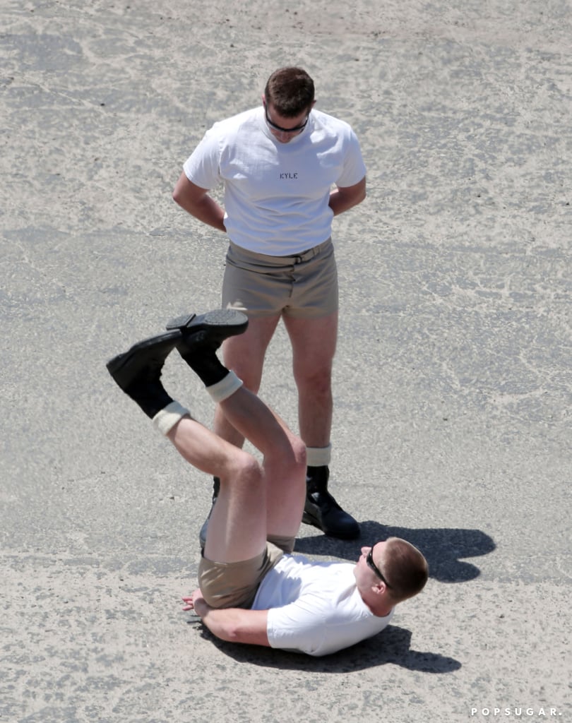 Bradley Cooper Wearing Short Shorts on American Sniper Set