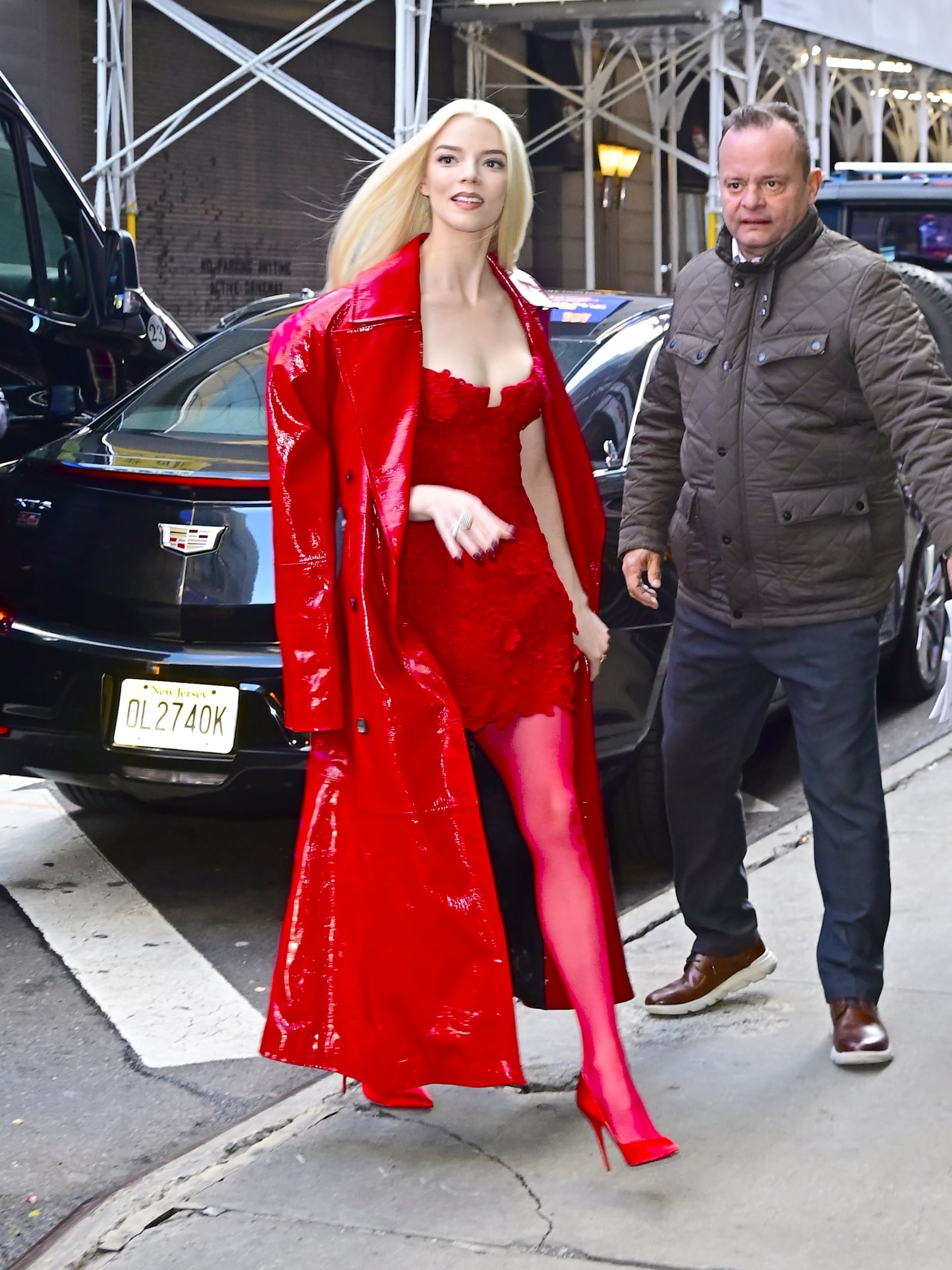 Anya Taylor-Joy Red Babydoll Dress Photos | PS Fashion