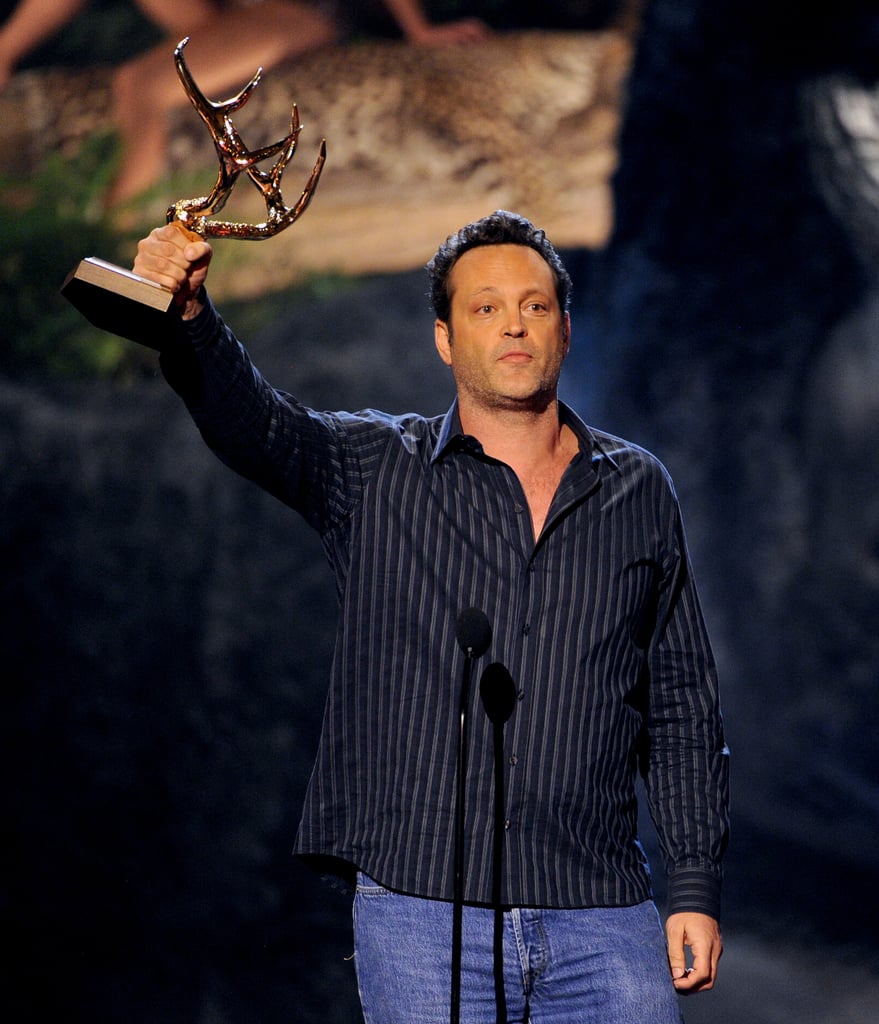 Vince Vaughn accepted an award.
Vince Vaughn accepted an award.