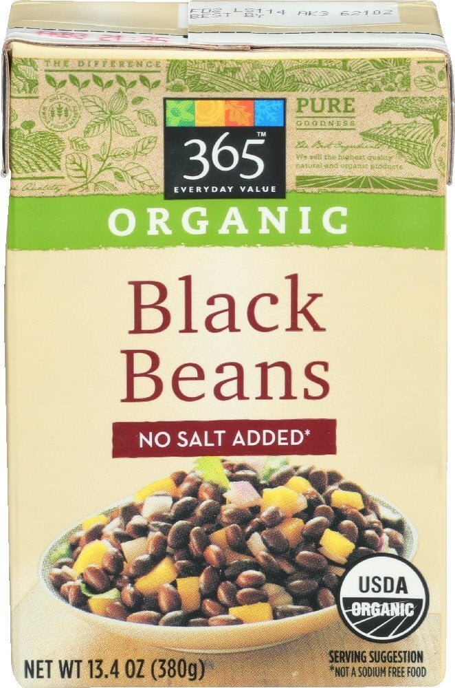 Organic Black Beans No Salt Added Best Healthy Whole Foods Foods on