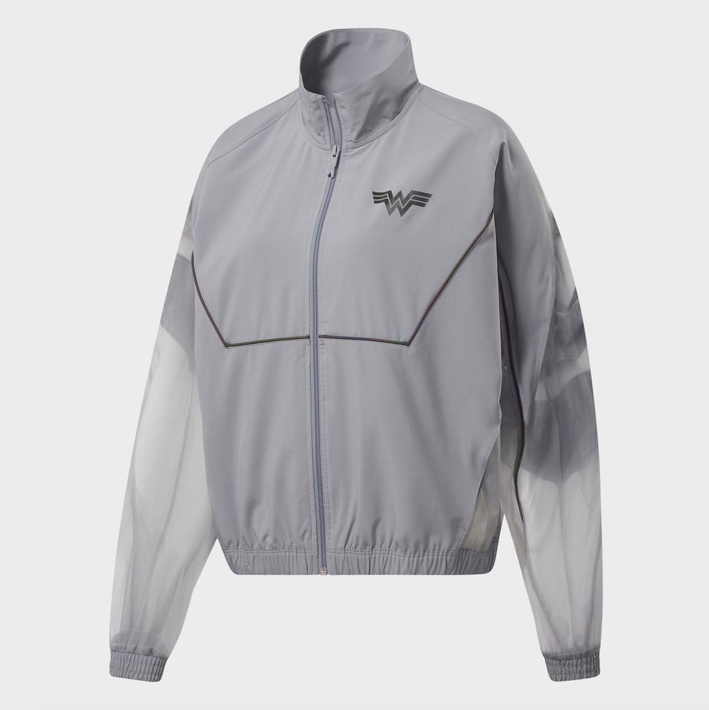 Cold Grey Track Jacket Reebok x Wonder Woman 1984 Fitness Gear