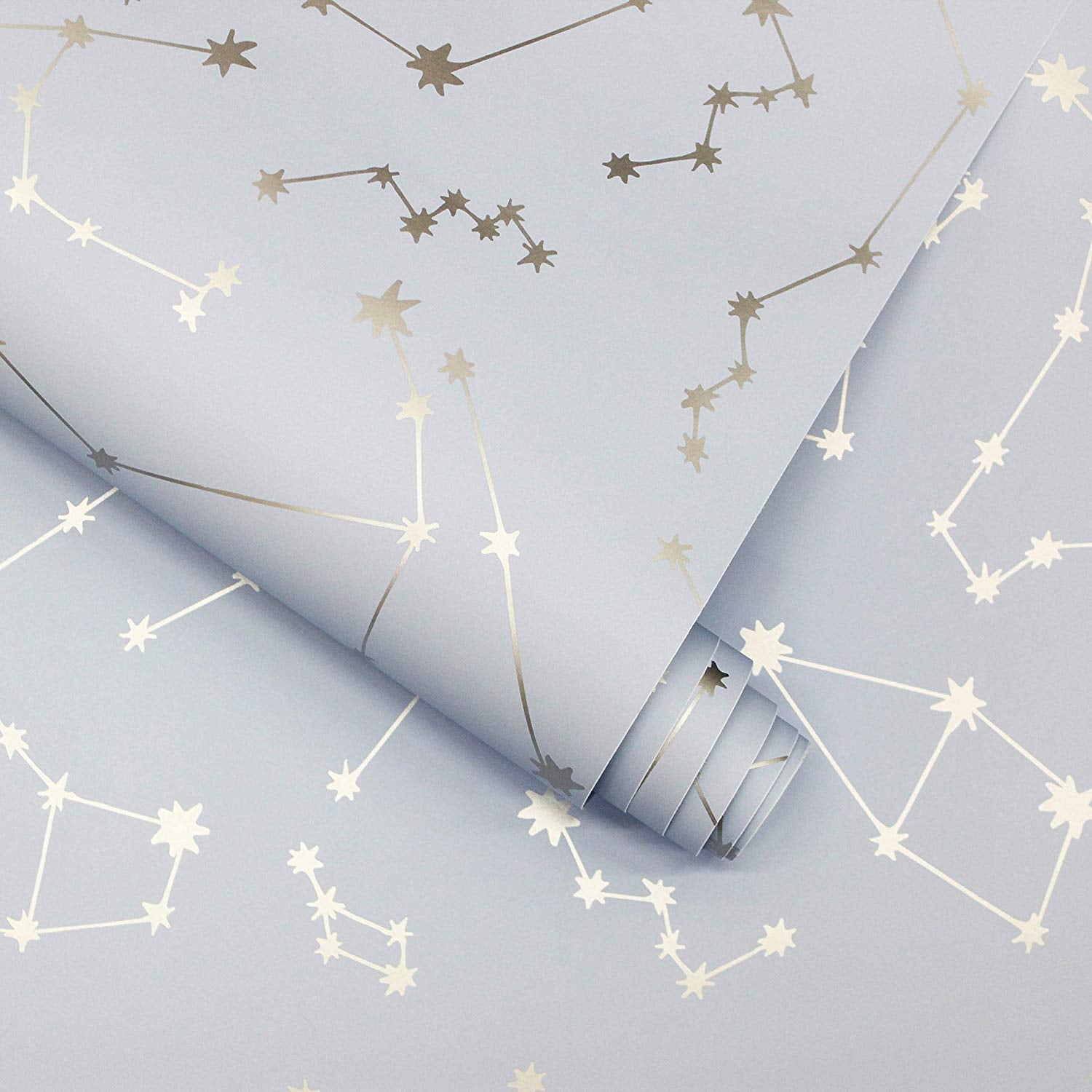 Novogratz Constellations Removable Peel And Stick Wallpaper 10 Temporary Wallpapers That Are A Renter S Dream All For Less Than 50 Popsugar Home Photo 9