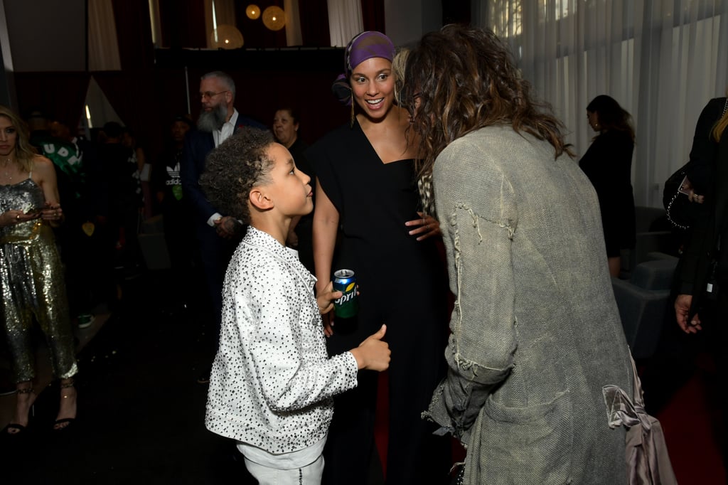 Alicia Keys With Her Sons at 2019 iHeartRadio Music Awards