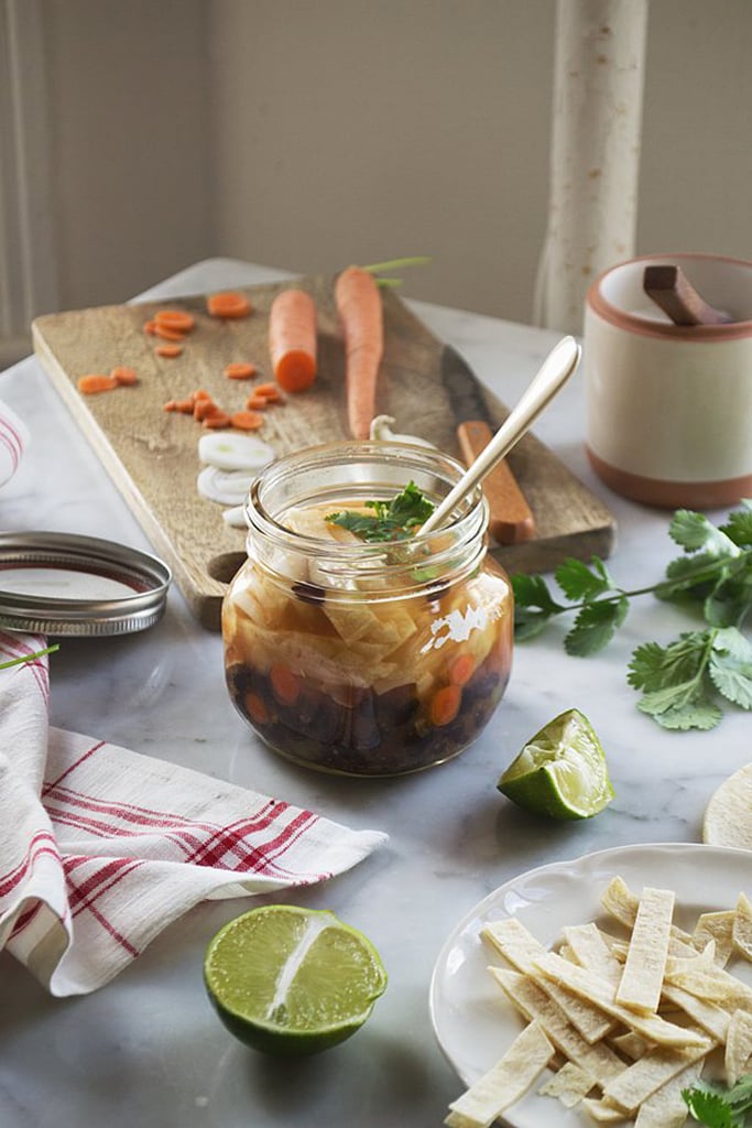 Mason Jar Tortilla Soup