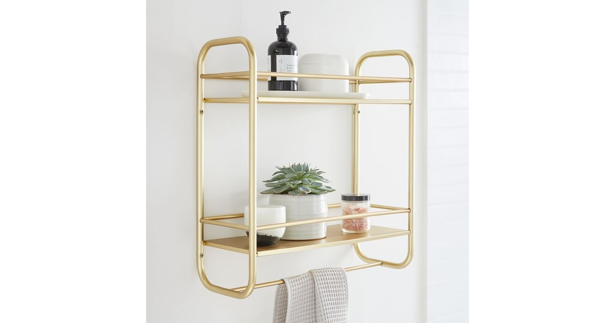 West Elm Deco Curve Metal Wall Shelves Stylish Organizers That