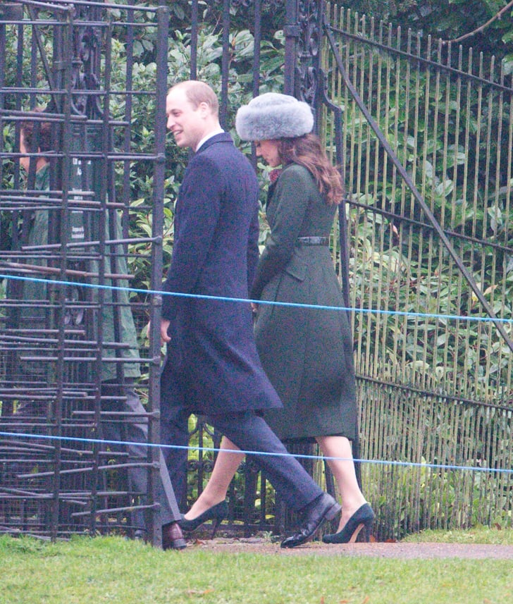 Kate Middleton and Prince William at Church January 2017 POPSUGAR