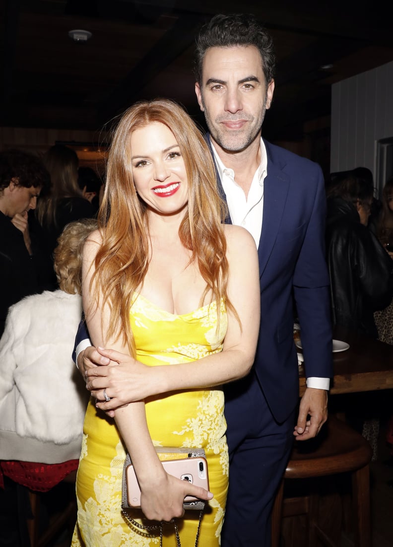 Isla Fisher and Sacha Baron Cohen