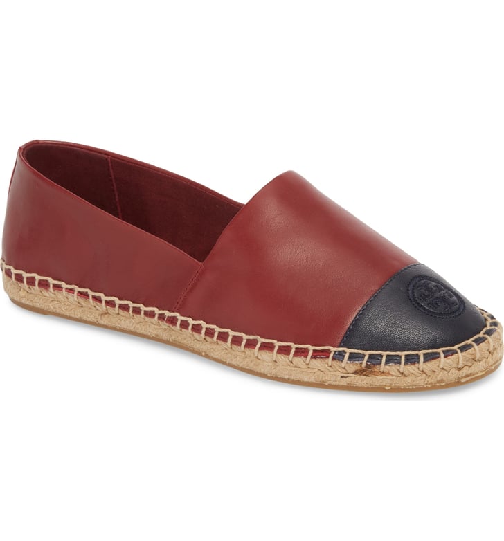 tory burch quilted flat espadrille