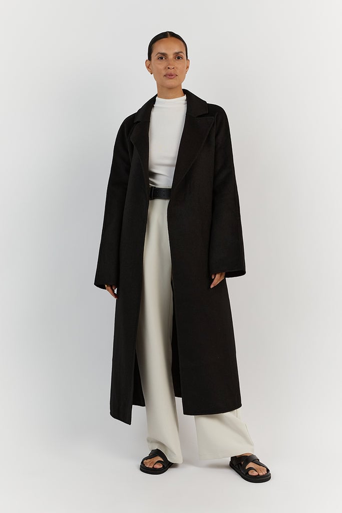 Dissh Matilda Black Wool Felt Coat