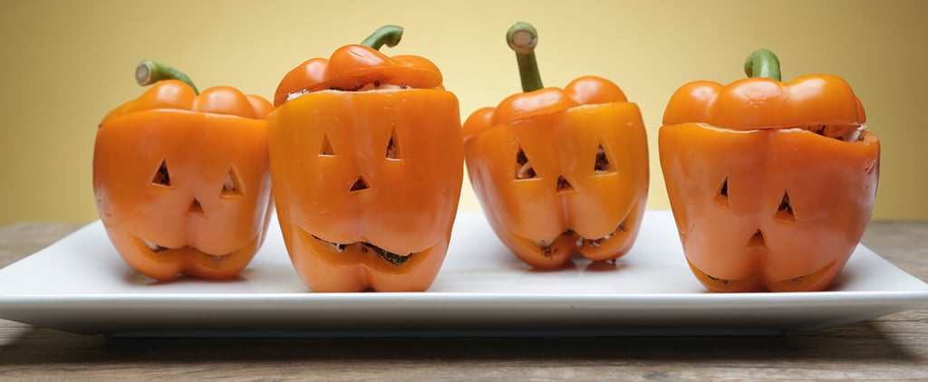 Jack-o'-Lantern Protein Peppers Recipe | Video