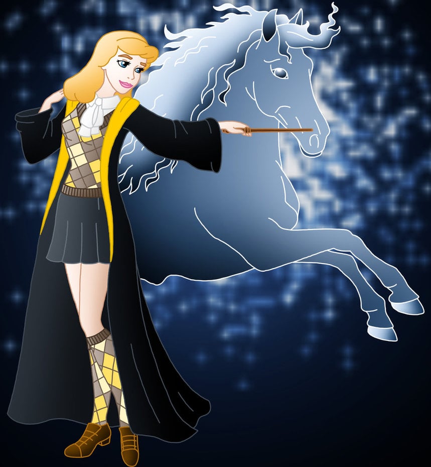 Cinderella As Hufflepuff Disney Harry Potter Fan Art Popsugar Love