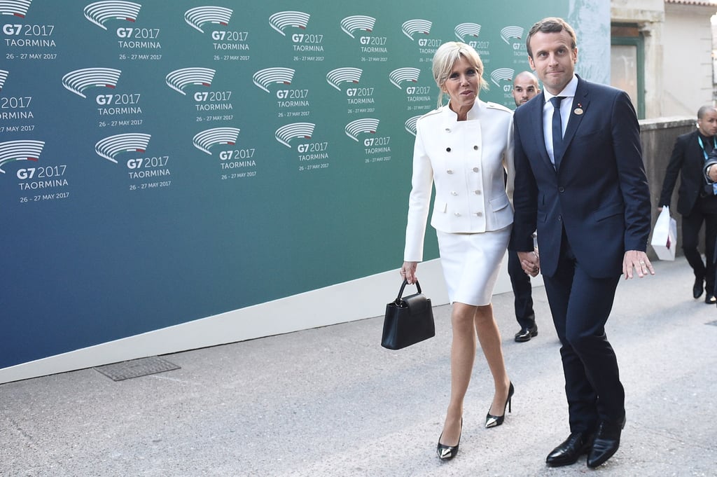 brigitte macron france louis vuitton pumps g7 summit, RvceShops Revival