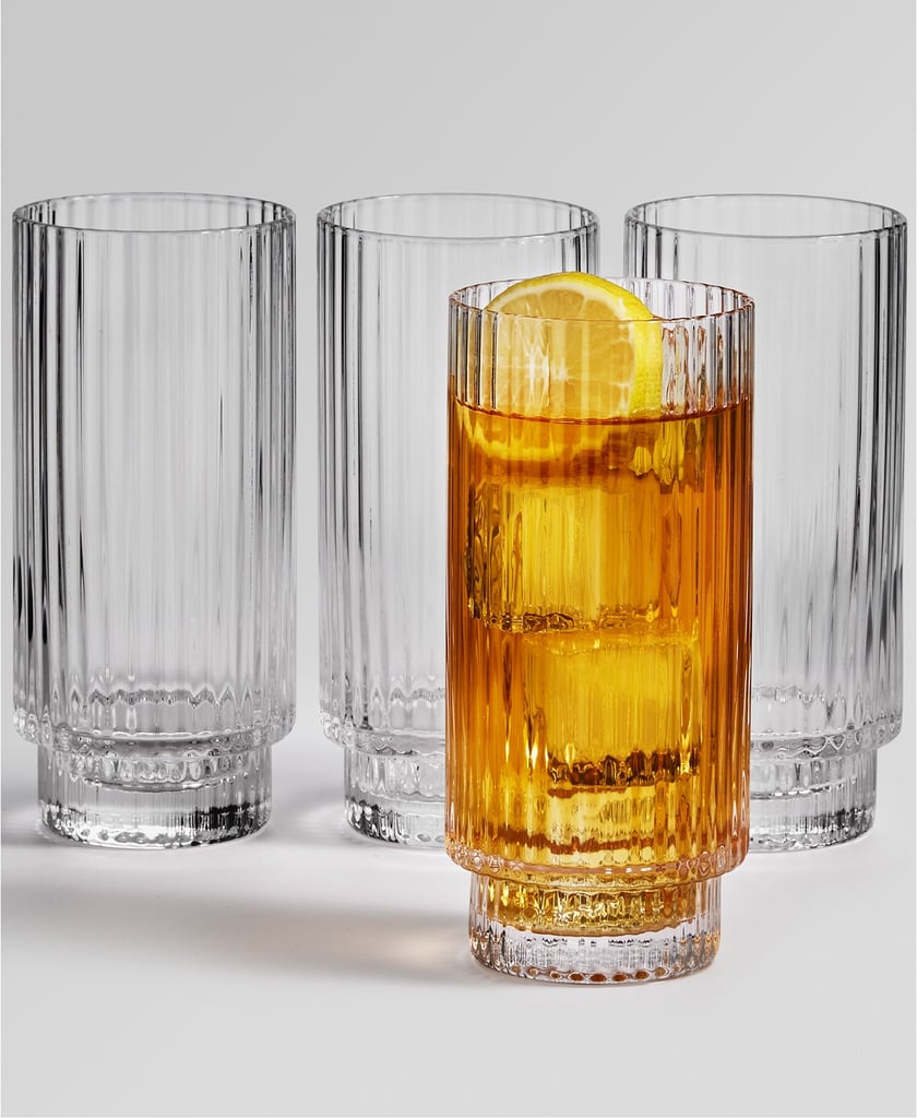 Hotel Collection Fluted Highball Glasses (Set of 4)