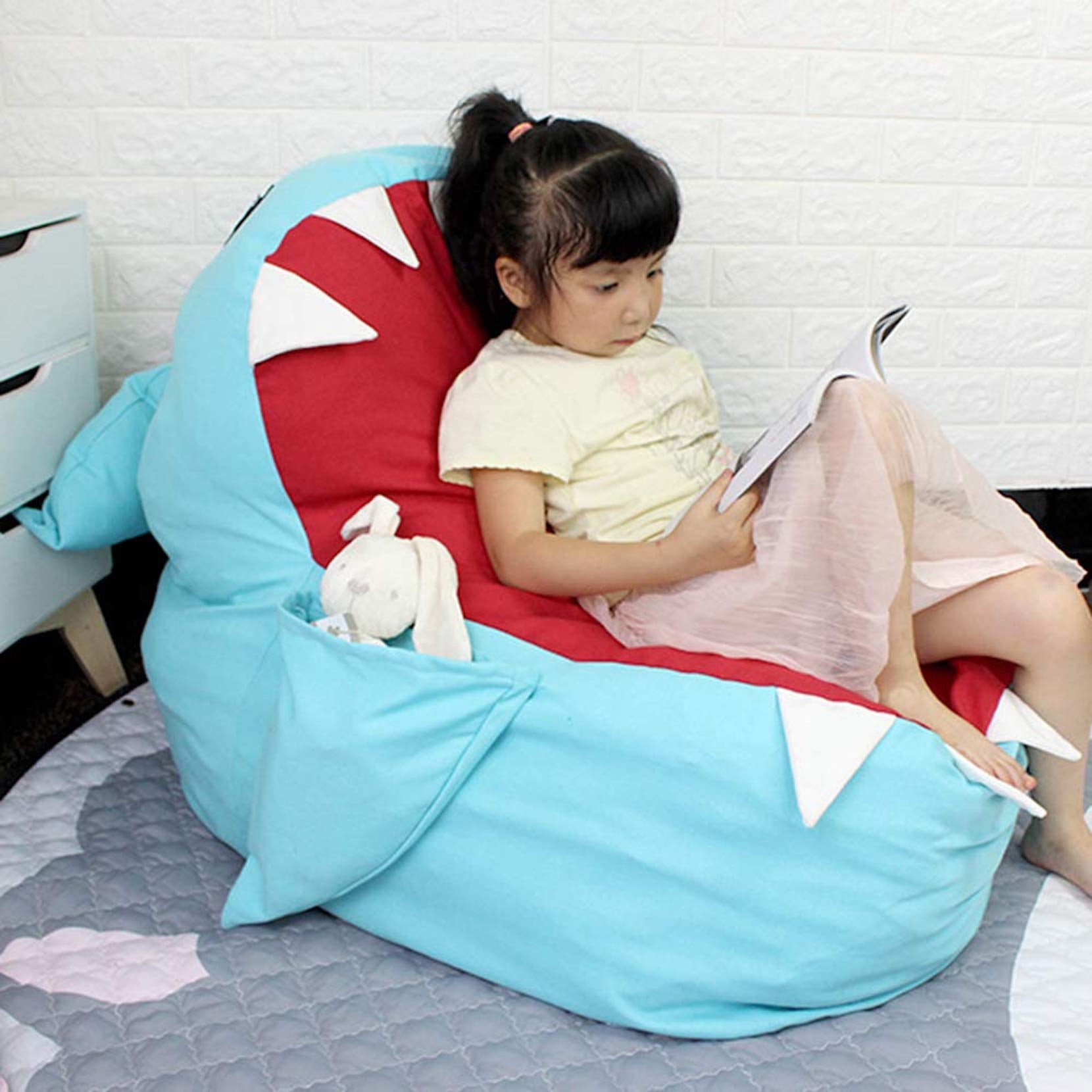 baby shark bean bag