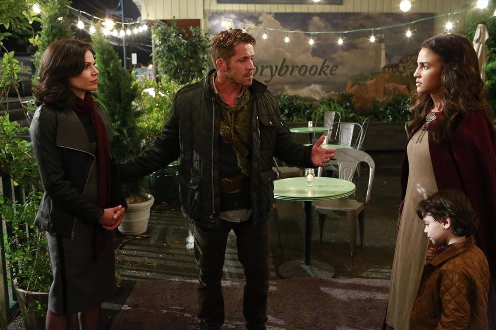 Oh yeah, and what she did was this — return Marian (Christie Laing) to her one true love, Robin Hood (Sean Maguire).