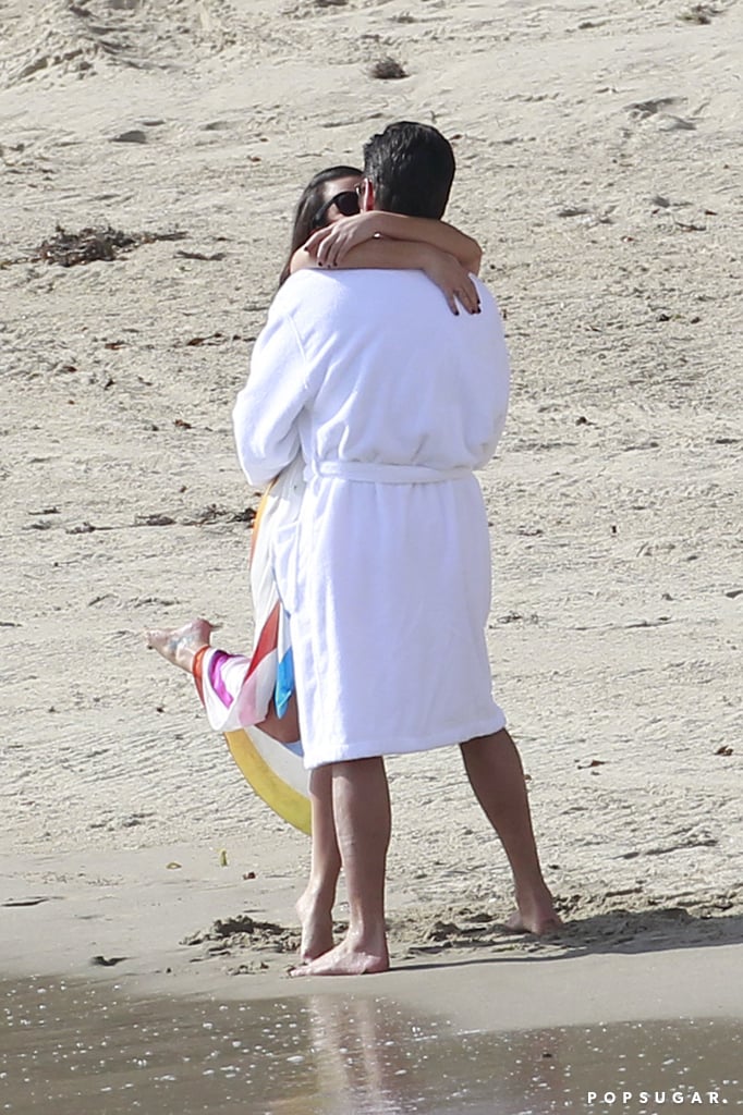 John Stamos and Lea Michele Kissing on Set December 2016