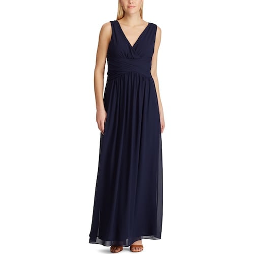Chaps Sleeveless Maxi Gown