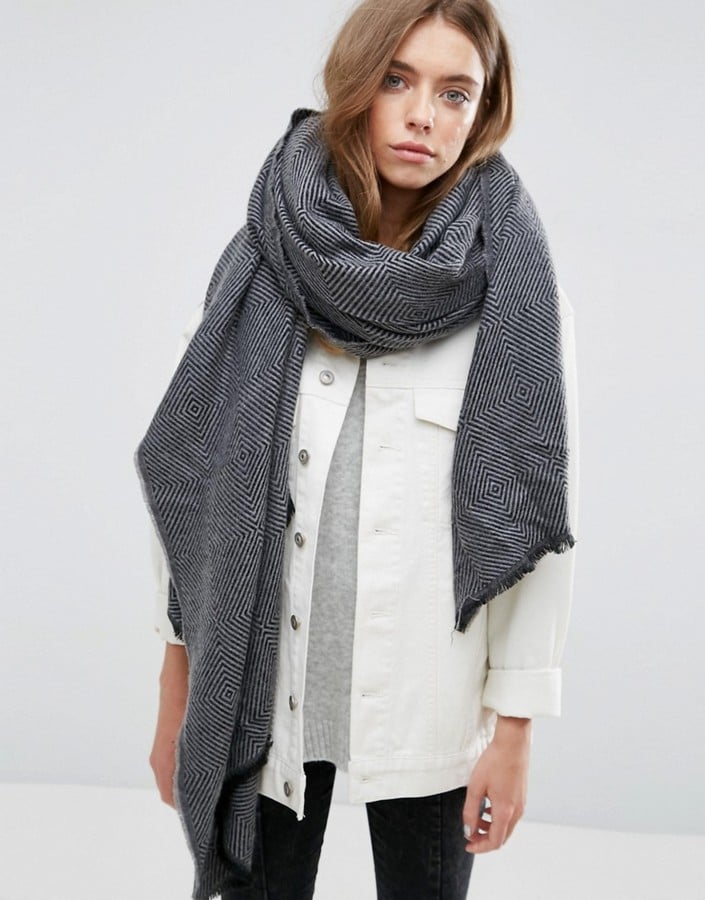 Asos Herringbone Check Scarf
