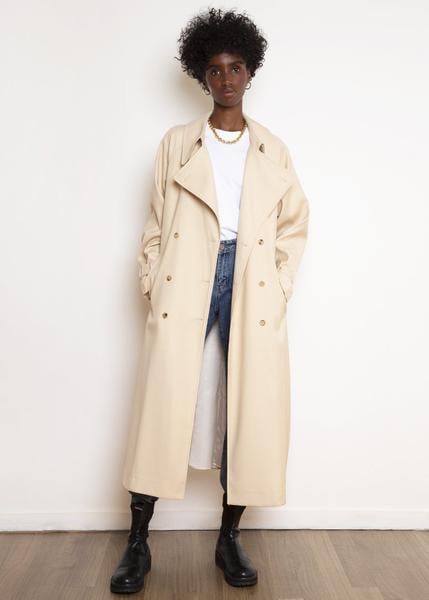 The Frankie Shop Classic Woven Trench