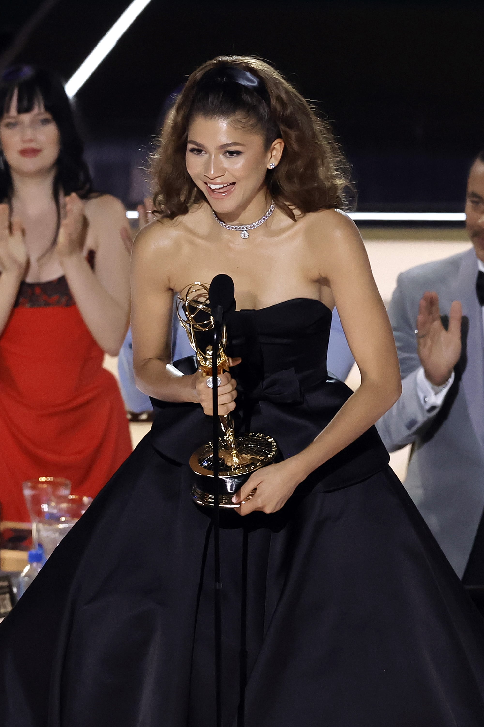 LOS ANGELES, CALIFORNIA - SEPTEMBER 12: Zendaya accepts Outstanding Lead Actress in a Drama Series for 
