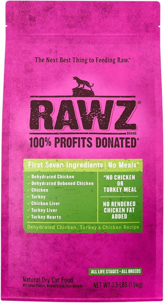Rawz Dehydrated Chicken Cat Food ($31, originally $37)
"If you really want to feed your cat the best of the best when it comes to dry food, I highly recommend Rawz. It's made with all-natural ingredients that are minimally processed, and 100 percent (!) of profits are donated to help provide service dogs and treat spinal cord and traumatic brain injuries." — SW