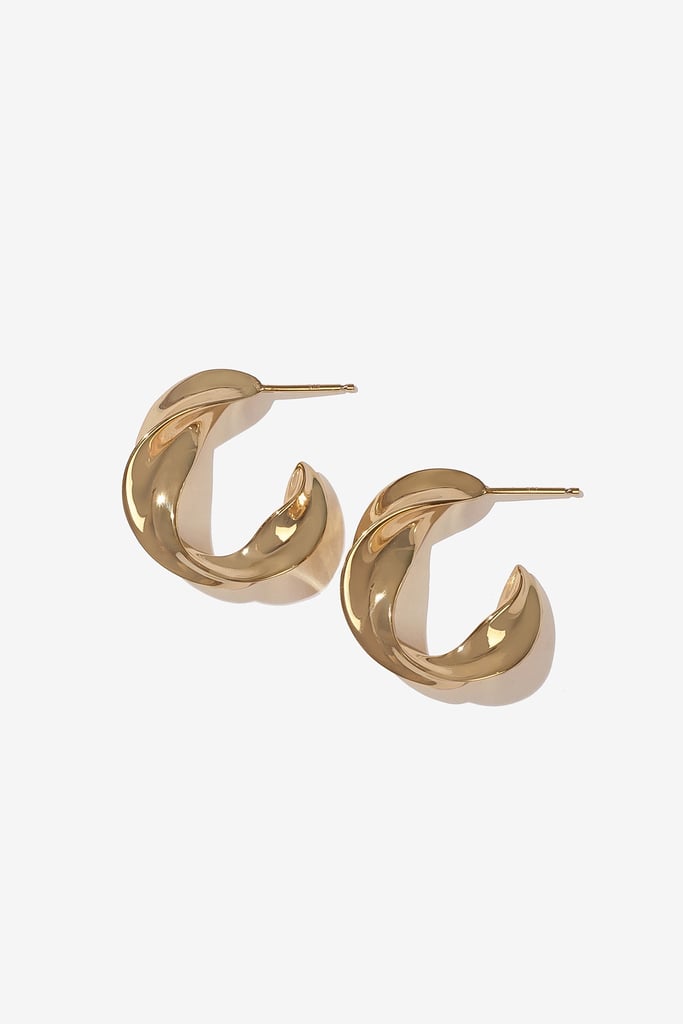 Adornmonde Brant Gold Hoop Earrings
