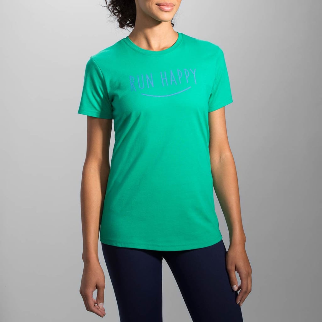 brooks run happy t shirt