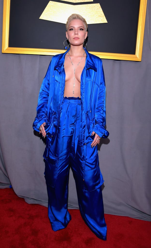 Resultado de imagem para grammys 2017 halsey look