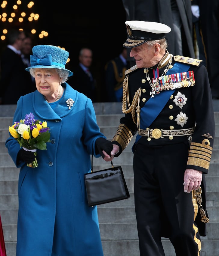 Prince Philip and Queen Elizabeth II held hands as they left London's | Prince Philip Over the ...