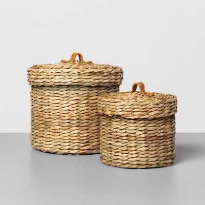 Hearth & Hand With Magnolia Woven Bath Storage Canister