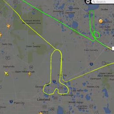 Pilot Draws Penis During Flight Using FlightRadar