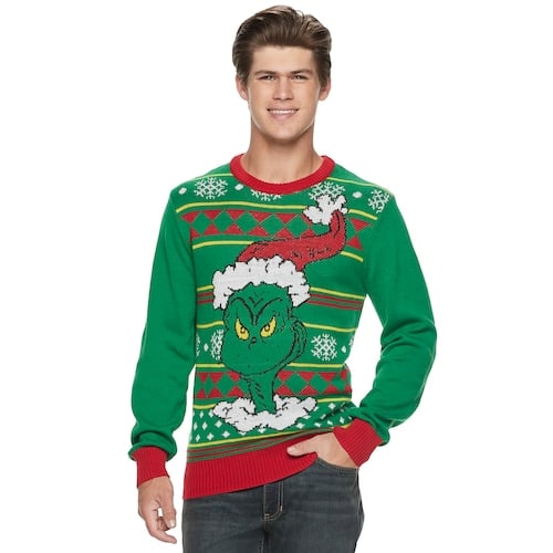 Men's Grinch Christmas Sweater