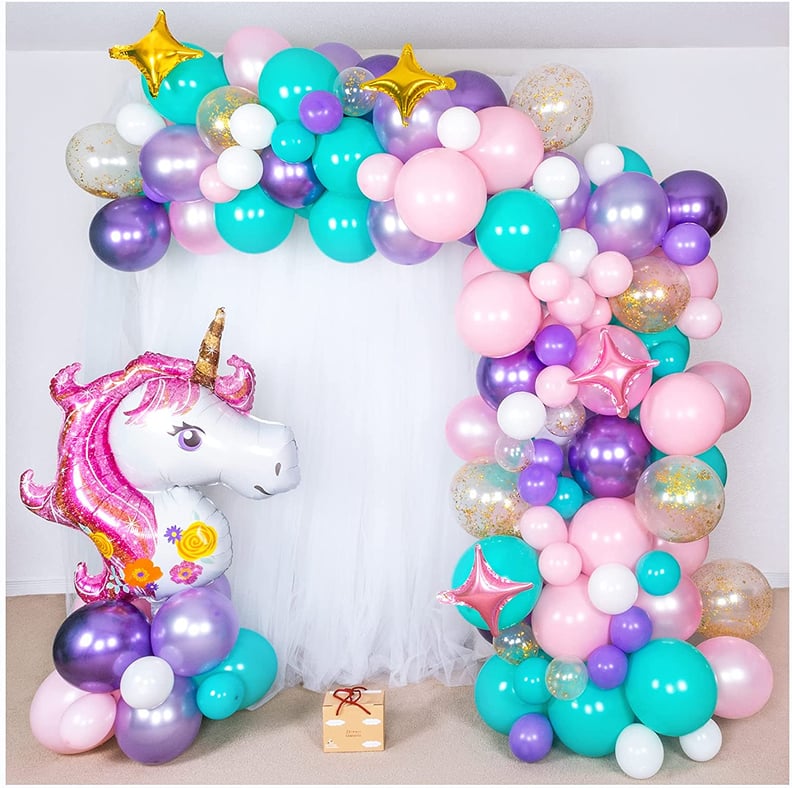 Shimmer and Confetti Premium 16-foot DIY Unicorn Balloon Arch and Garland Kit