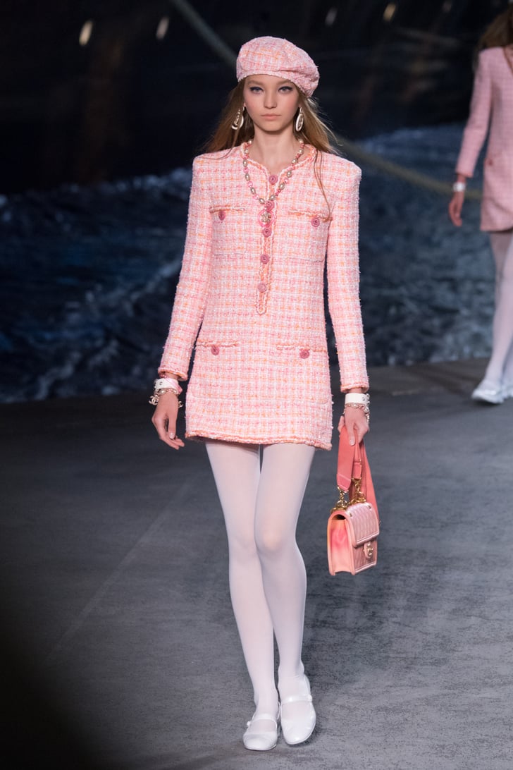 Barbie Would Probably Love This Outfit, Chanel's Resort Collection  Included a New Take on Tweed and a Full Blown Cruise Liner
