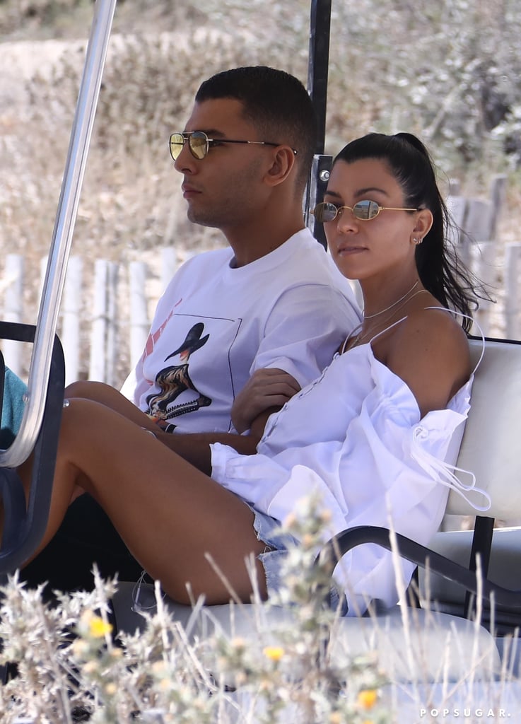 Kourtney Kardashian and Younes Bendjima in St. Tropez 2017