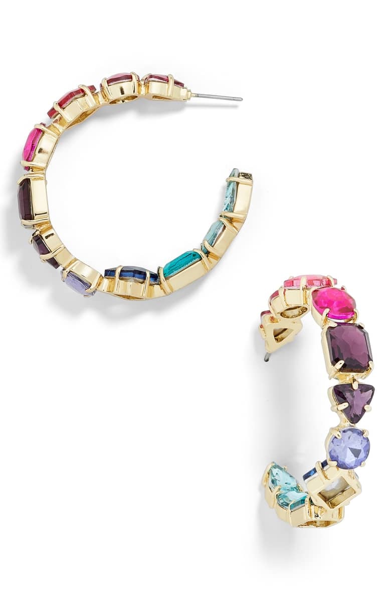 Baublebar rainbow shop hoops