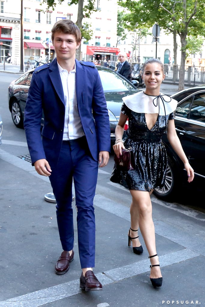 Ansel Elgort With Girlfriend Violetta Komyshan