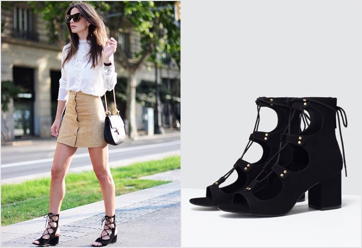 block heel lace up shoes