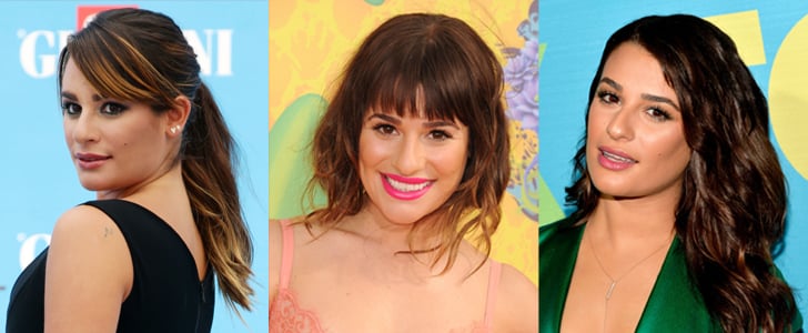 Lea Michele Hair and Makeup Pictures